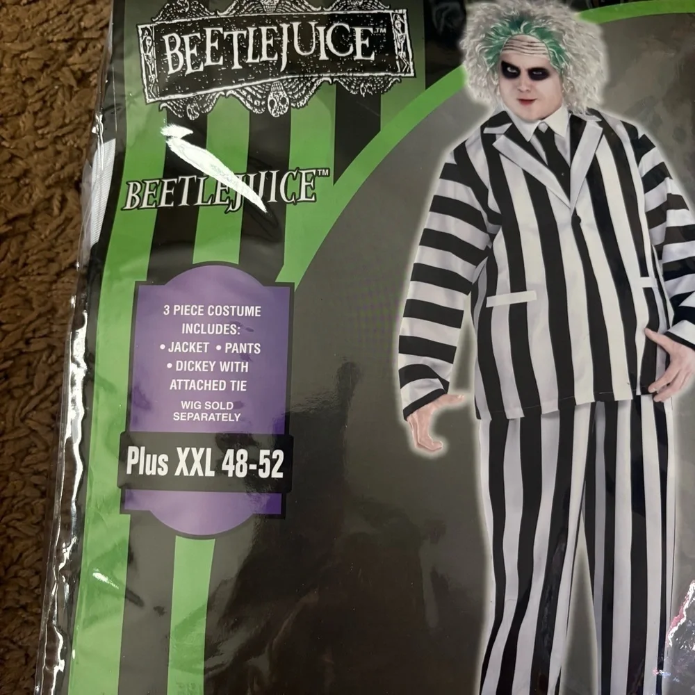 Beetlejuice Adult Costume XXL Halloween